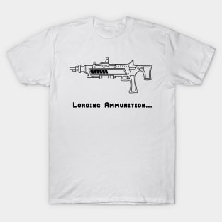 Loading Ammunition Futuristic Gun Video Game T-Shirt